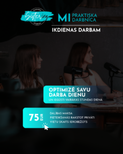 Sistering SIA Mākslīgā intelekta darbnīca uzņēmējiem: 25. septembrī Rēzeknē Sistering SIA Mākslīgā intelekta darbnīca uzņēmējiem: 25. septembrī Rēzeknē
