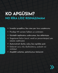 Sistering SIA Mākslīgā intelekta darbnīca uzņēmējiem: 25. septembrī Rēzeknē Sistering SIA Mākslīgā intelekta darbnīca uzņēmējiem: 25. septembrī Rēzeknē